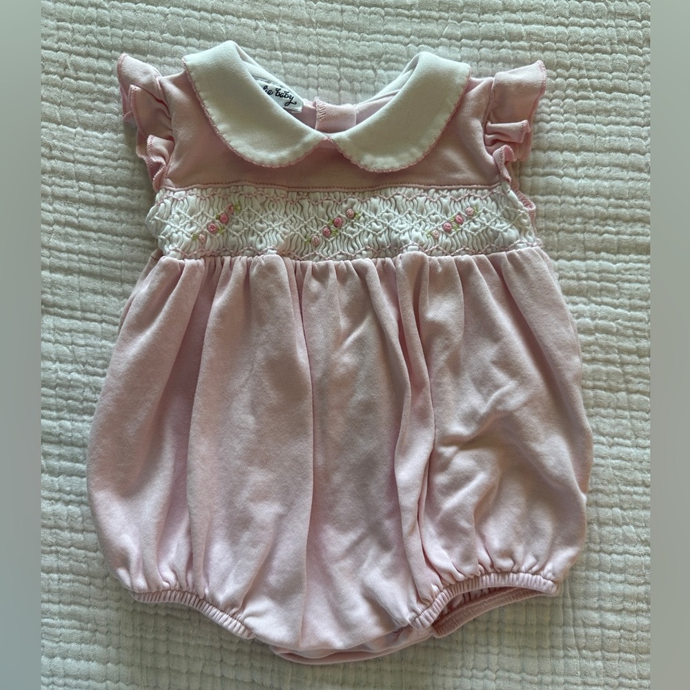 Magnolia Baby Pink Smocked Bubble
